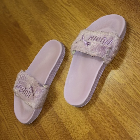 Puma Fenty Furry Slides Lilac - Picture 5 of 14